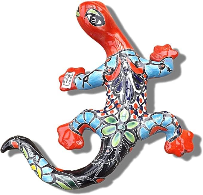 Handcrafted Talavera Ceramic Gecko Wall Mount
