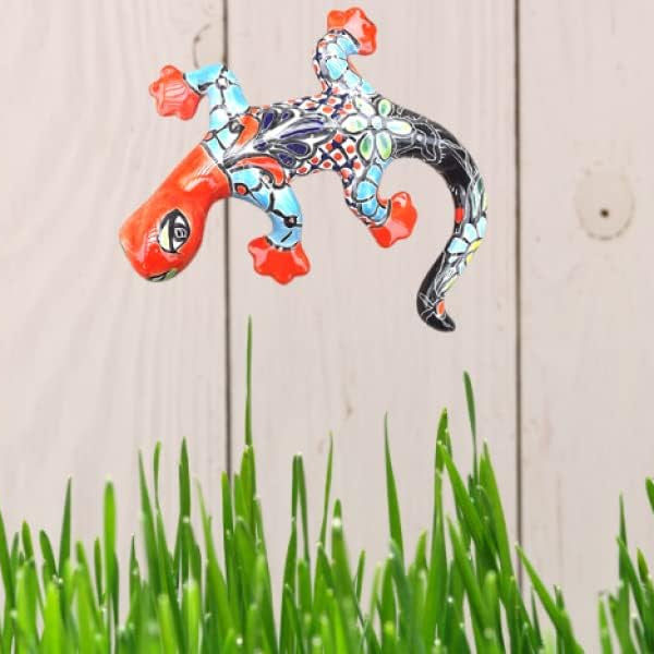 Handcrafted Talavera Ceramic Gecko Wall Mount