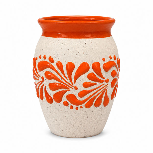 Handcrafted Mexican Style Ceramic Decorative Vase