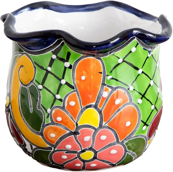 Handcrafted Talavera Ceramic Planter (7 Inch)