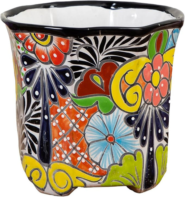 Handcrafted Talavera Ceramic Planter (10 Inch)