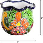 Handcrafted Talavera Ceramic Planter (7 Inch)