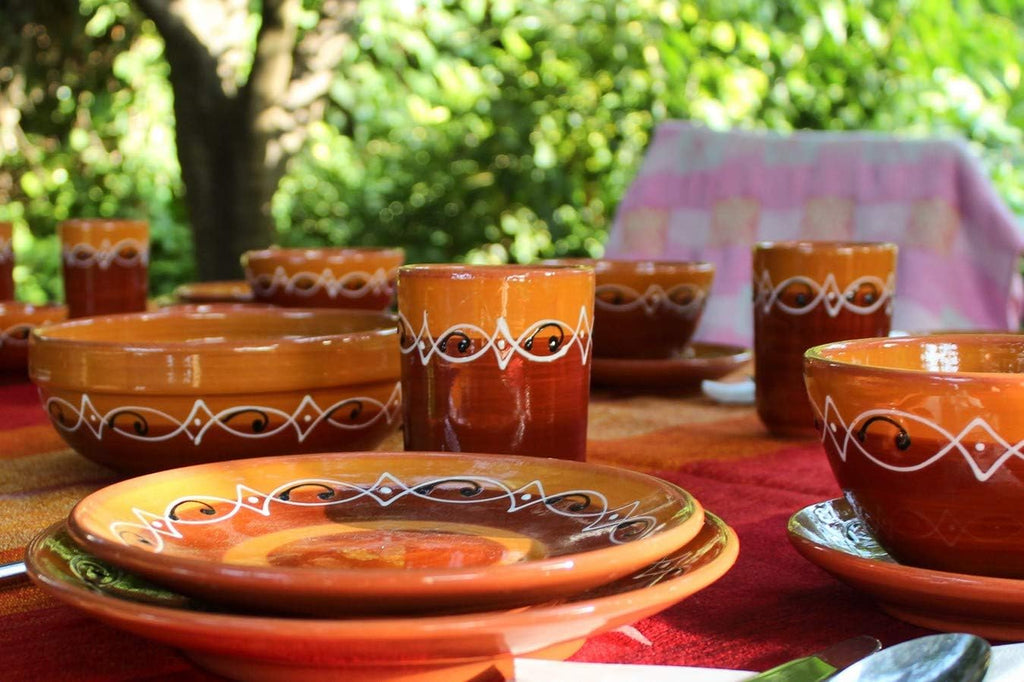 Handcrafted Terracotta Cup Set (5-Piece)