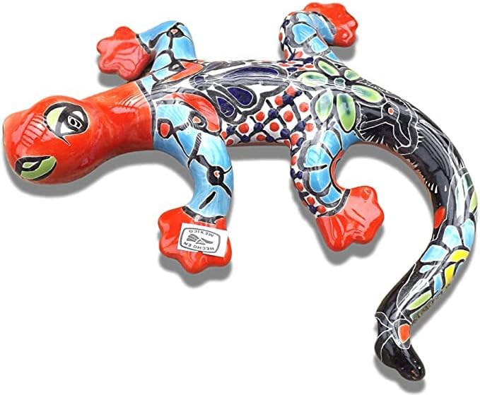 Handcrafted Talavera Ceramic Gecko Wall Mount