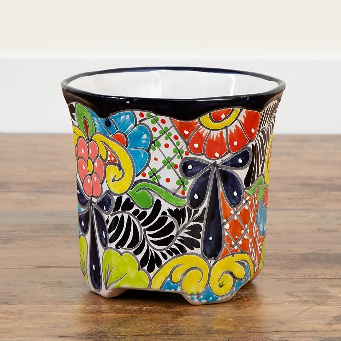 Handcrafted Talavera Ceramic Planter (10 Inch)