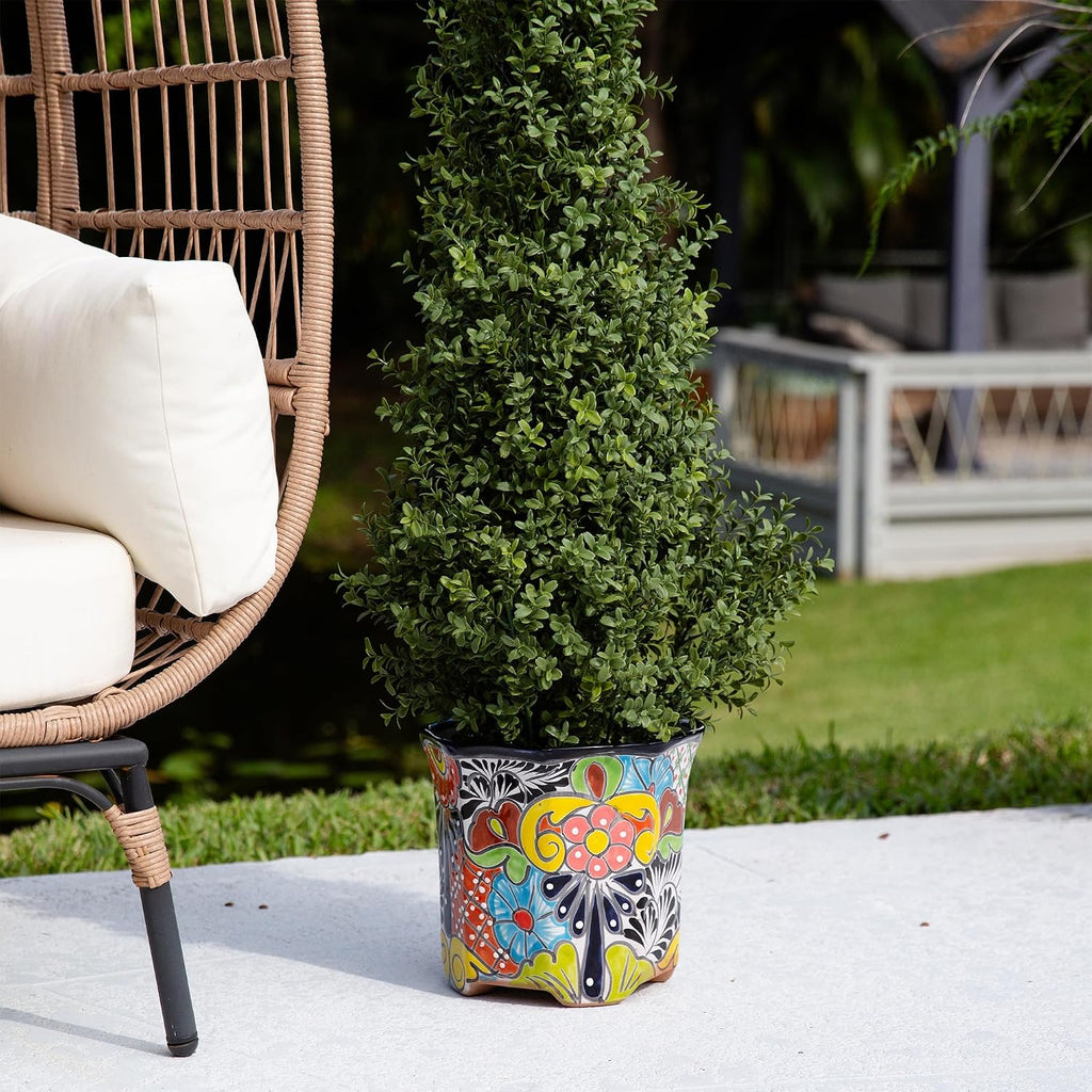Handcrafted Talavera Ceramic Planter (10 Inch)