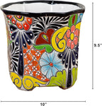 Handcrafted Talavera Ceramic Planter (10 Inch)