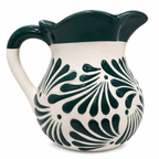 Handcrafted Mexican Style Ceramic Water Pitcher
