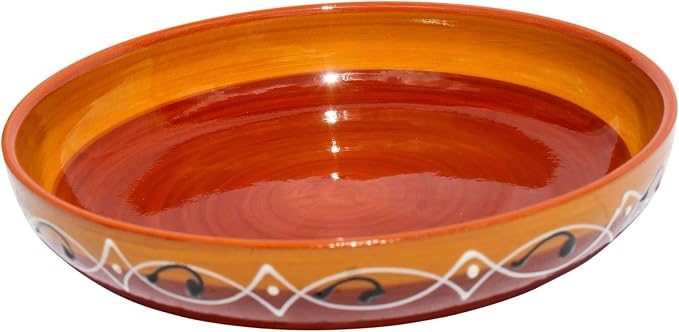 Handcrafted Terracotta Serving Dish (9.1 Inch)